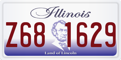 IL license plate Z681629