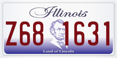 IL license plate Z681631