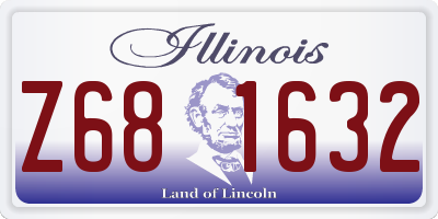 IL license plate Z681632
