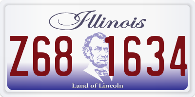 IL license plate Z681634