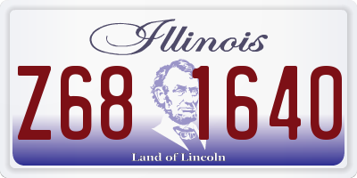 IL license plate Z681640