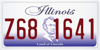 IL license plate Z681641