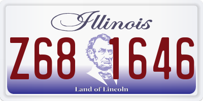 IL license plate Z681646
