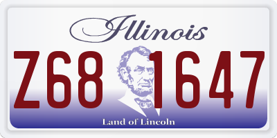 IL license plate Z681647
