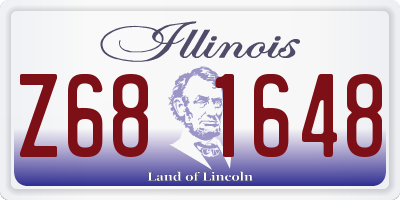 IL license plate Z681648