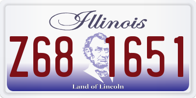 IL license plate Z681651