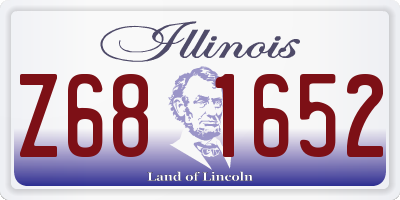 IL license plate Z681652
