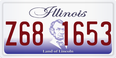 IL license plate Z681653