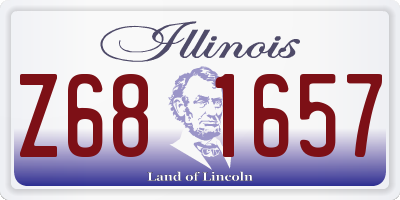 IL license plate Z681657