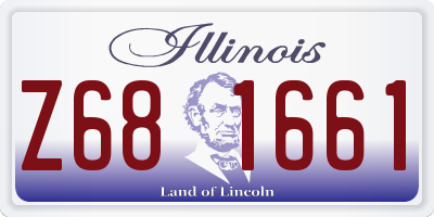 IL license plate Z681661