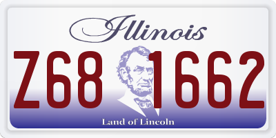IL license plate Z681662