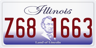 IL license plate Z681663