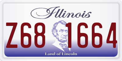 IL license plate Z681664
