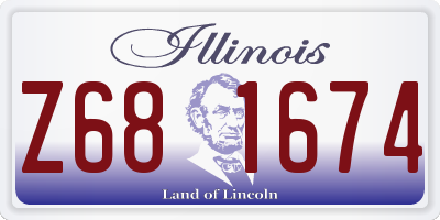 IL license plate Z681674