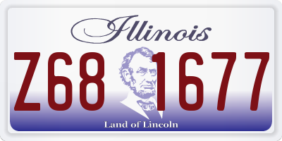 IL license plate Z681677