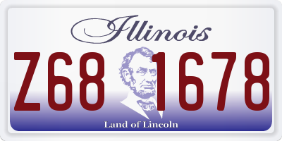 IL license plate Z681678