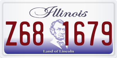IL license plate Z681679