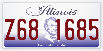 IL license plate Z681685
