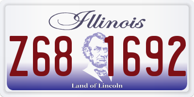 IL license plate Z681692