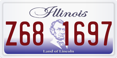 IL license plate Z681697