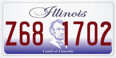 IL license plate Z681702