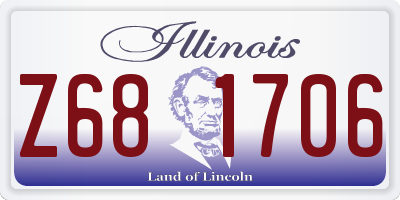 IL license plate Z681706