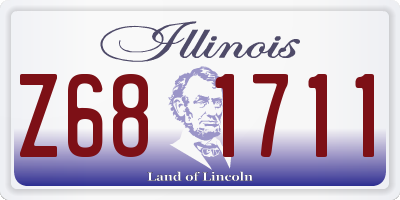 IL license plate Z681711