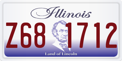 IL license plate Z681712