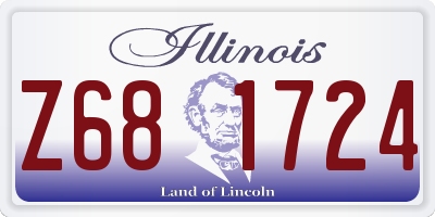 IL license plate Z681724