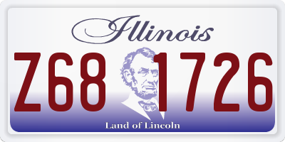 IL license plate Z681726