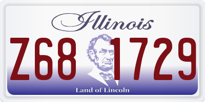 IL license plate Z681729