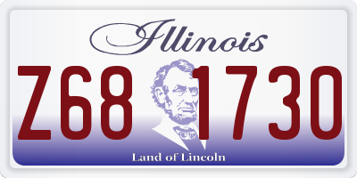 IL license plate Z681730