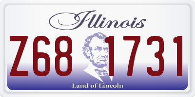 IL license plate Z681731