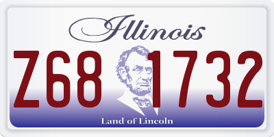 IL license plate Z681732