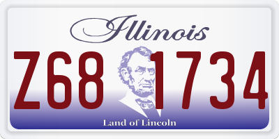 IL license plate Z681734