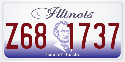 IL license plate Z681737