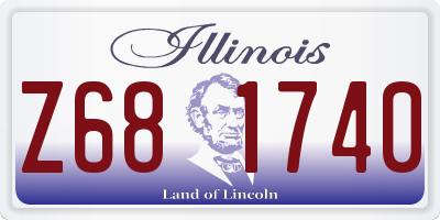 IL license plate Z681740
