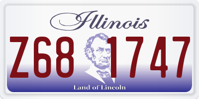 IL license plate Z681747