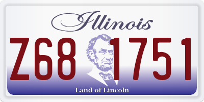 IL license plate Z681751