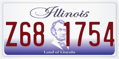 IL license plate Z681754