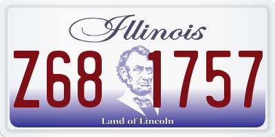 IL license plate Z681757