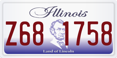 IL license plate Z681758