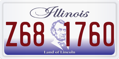 IL license plate Z681760