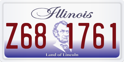 IL license plate Z681761