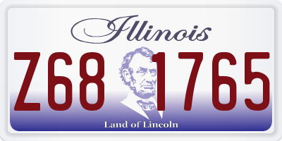 IL license plate Z681765