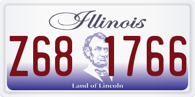 IL license plate Z681766