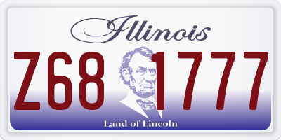 IL license plate Z681777
