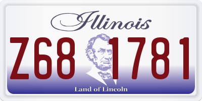 IL license plate Z681781