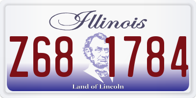IL license plate Z681784