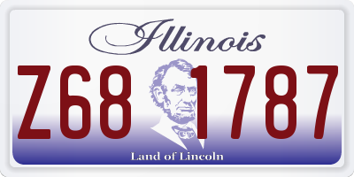 IL license plate Z681787